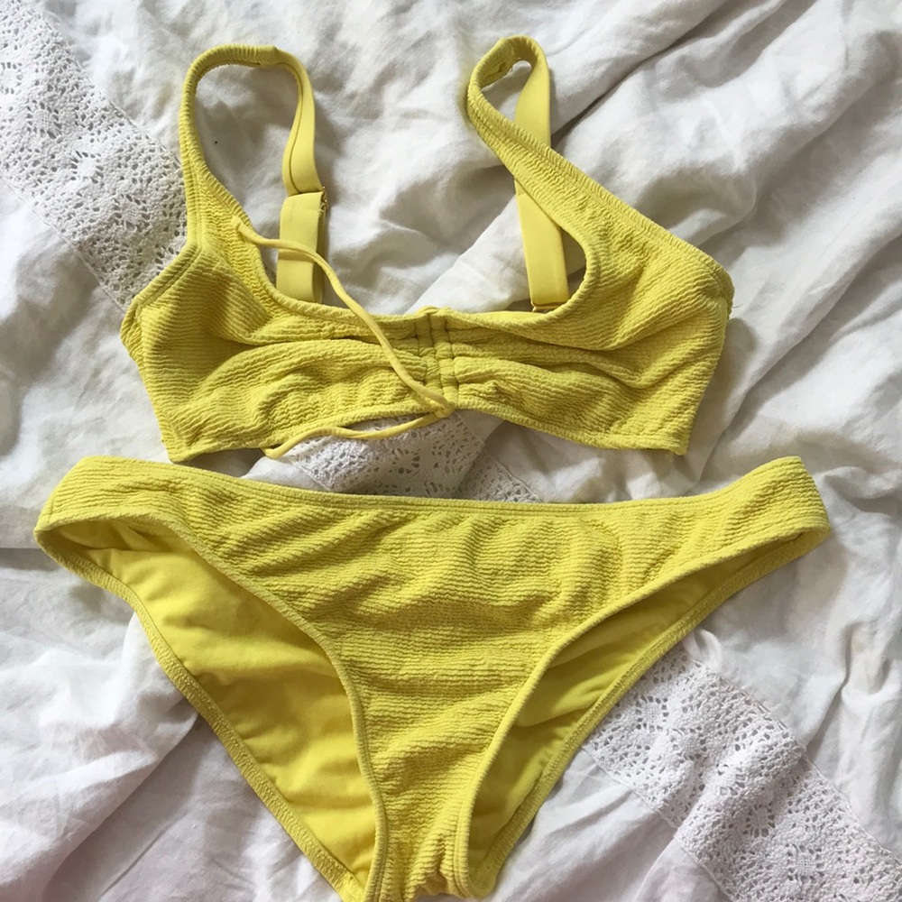 Yellow bikini
